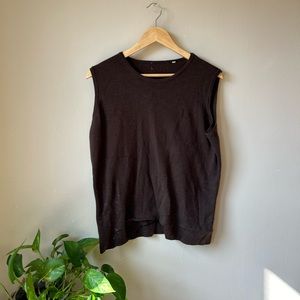 Vintage Brown Sweater Tank